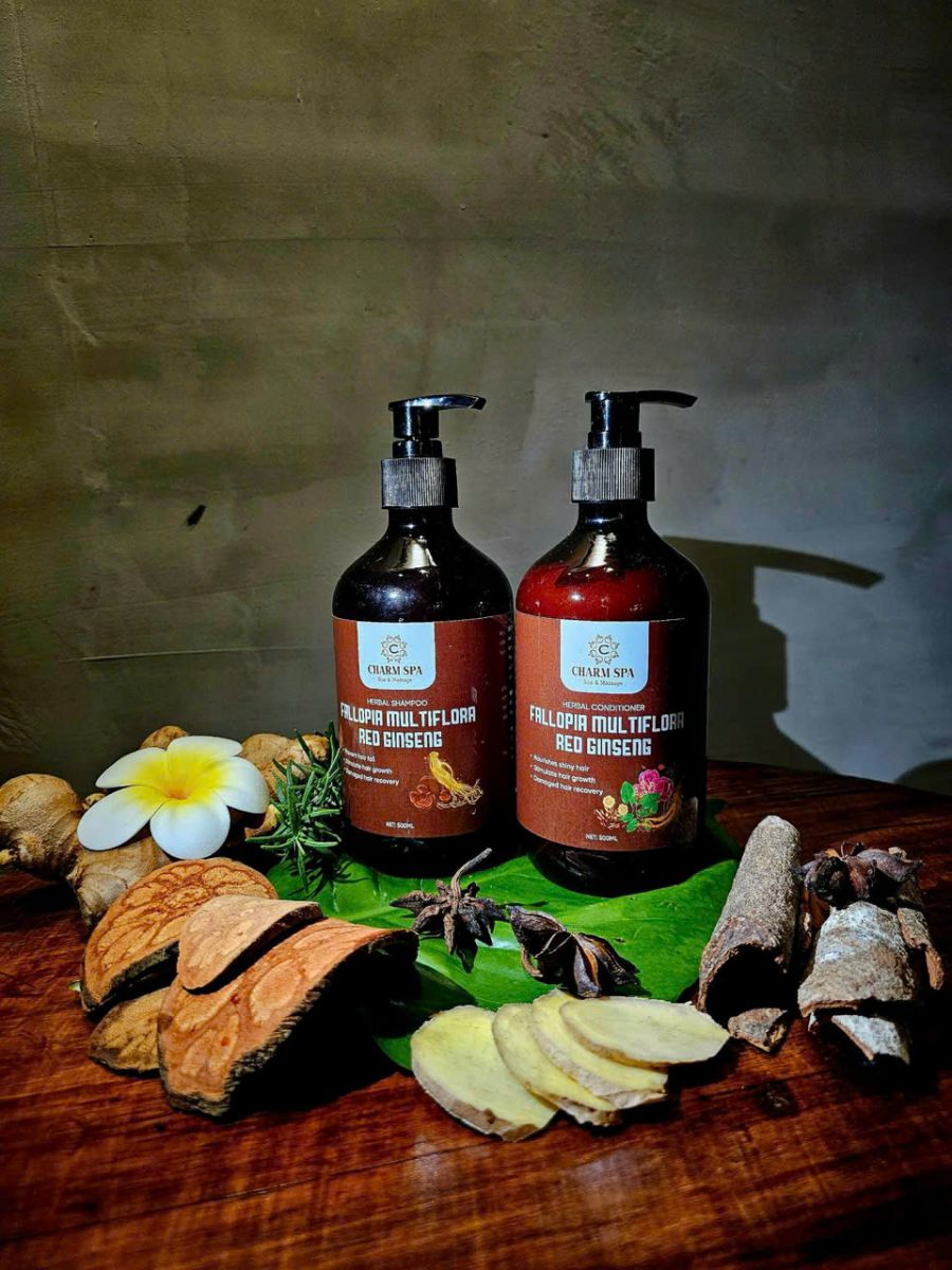 dầu gội hồng sâm nhà Charm spa