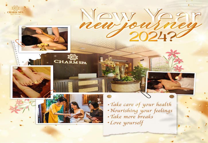 happy new year 2024 at charm spa