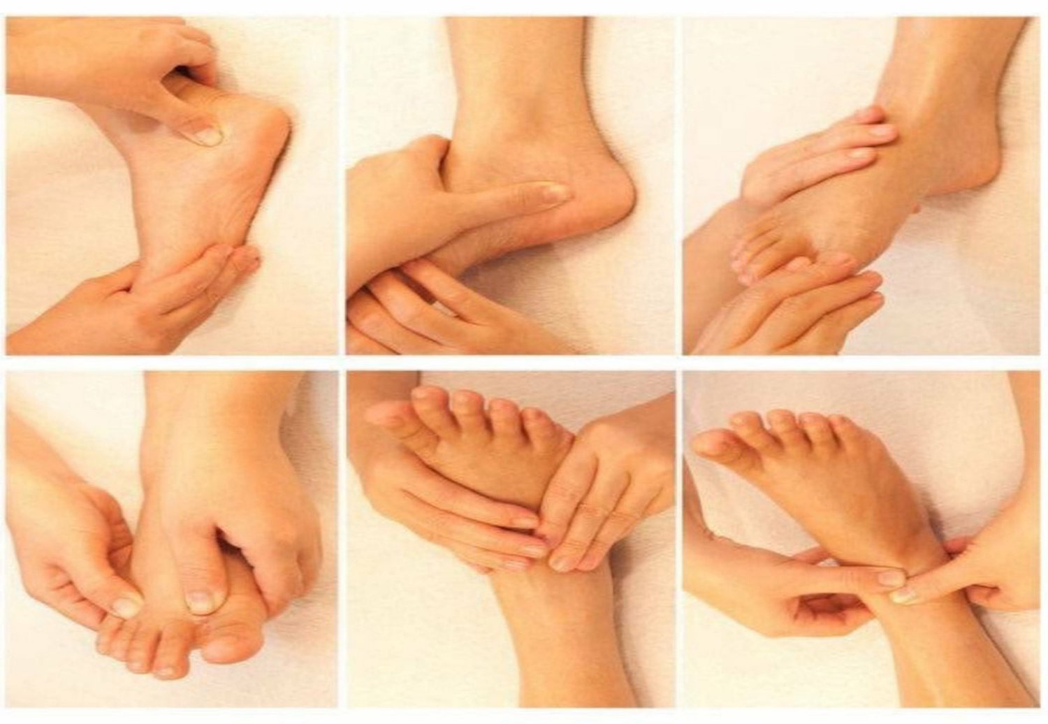 quy trình massage chân